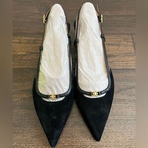 NEW Sam Edelman Toni Black Suede Kitten Heels